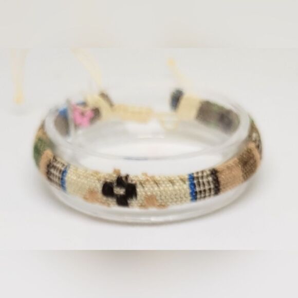 Men's bracelet striped Bohemian surfer new e36 - Picture 1 of 1